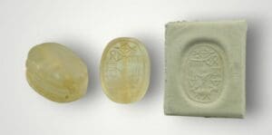 Syro-phénicien - Scarabée en cristal de roche - 2ème mill.  av. J.C.