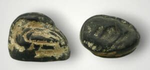 Moyen orient - Poids de mesure  en pierre noire - Fin 3ème mill. av .J.C.