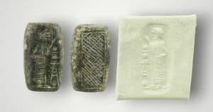 Moyen orient - Sceau perforé en pierre - 2ème mill av. J.C.