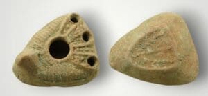 Empire romain Judée-Galilée - Lampe à huile en terre cuite -100 av. / 100 après J.C.