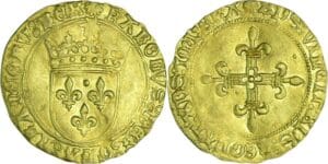 France - Charles VIII (1483-1498) - Ecu d'or au soleil - 1ère émission (11 septembre 1483) - Dijon