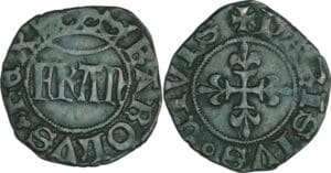 France - Charles VI (1380-1422) - Denier Parisis - 2ème émission à l'O long (11 septembre 1389)