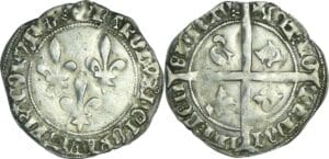 France - Charles VII (1422-1461) - Double gros ou plaque 1ère émission (10 décembre 1427) - Tournai