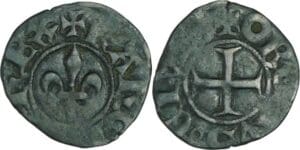 France - Charles VI (1380-1422) - Obole tournois - 2ème émmission (23 juillet 1393)