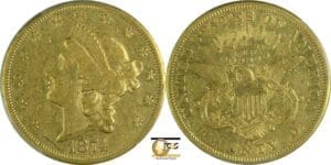 Etats-Unis - Liberty Head - 20 dollars 1874 CC (Carlson City)