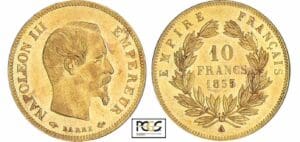 France - Napoléon III (1852-1870) - 10 francs grand module 1855 a (Paris)