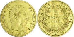 France - Napoléon III (1852-1870) - 5 francs grand module 1857 A (Paris)