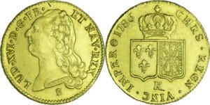 France - Louis XVI (1774-1792) - Double louis d’or au buste nu - 1786 K (Bordeaux)