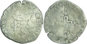 France - Charles IX (1560-1574) - Double sol parisis - 1572 I (Limoges)