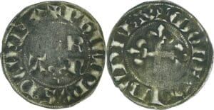 France - Philippe VI (1328-1350) - Double tournois - 1er type - 1ère émission (1 janvier 1337)