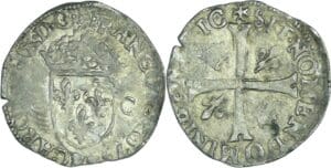 France - Charles IX (1560-1574) - Douzain - 2ème type - 1573 & (Aix)