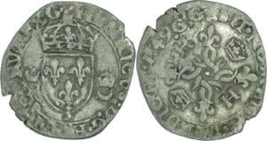 France - Henri II (1547-1559) - Douzain aux croissants - 1549 3 (Grenoble)