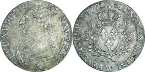 France - Louis XVI (1774-1792) - Ecu aux branches d’olivier - 1778 W (Lille)
