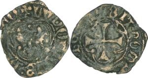 France - Louis XI (1461-1483) - Double tournois - Villefranche-de-Rouergue)