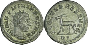 Philippe 1er - Antoninien (248, Rome) - Cerf