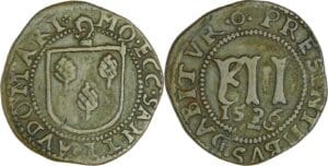 France - Saint-Omer - Église et couvant de Saint-Bertin (1524-1526) - Méreau de 12 deniers