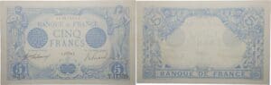 France - 5 francs (Bleu) Type 1905 - 17/04/1916