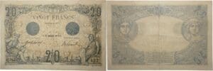France - 20 francs (Bleu) Type 1905 - 12/12/1912