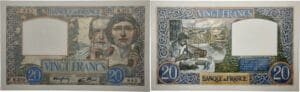 France - 20 francs (Science et Travail) Type 1940 - 22/02/1940