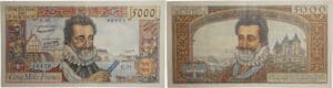 France - 5000 francs (Henri IV) Type 1957 - 05/12/1957