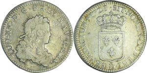 France - Louis XV (1715-1774) - 1/3 d'écu de France - 1721 D (Lyon)
