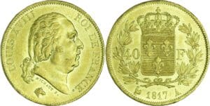 France - Louis XVIII (1815-1824) - 40 francs 1817 A (Paris)