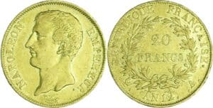 France - Napoléon 1er (1804-1814) - 20 francs empereur An 12 A (Paris)