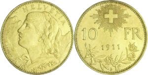 Suisse - 10 francs 1911