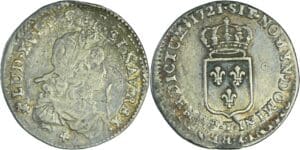 France - Louis XV (1715-1774) - 1/6 d'écu de France - 1721 T (Nantes)