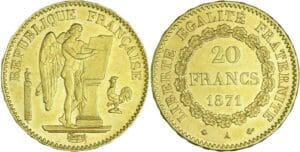 France - Troisième république (1871-1940) - 20 francs Génie 1871 A (Paris)