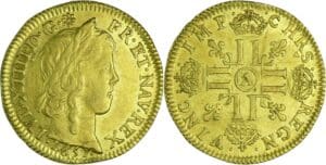 France - Louis XIV (1643-1715) - Louis d’or à la mèche longue - 1651 A (Paris)