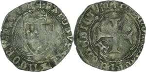 France - Charles VII (1422-1461) - Petit blanc à la couronne - Saint-Lô