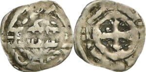 France - Normandie - Guillaume Le Conquérant - Denier aux quatre frontons