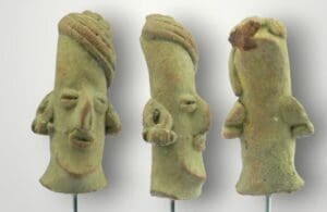 Précolombien - Tumaco - Tête en terre cuite - Début 1er mill.