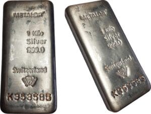 Lingot d'argent 1 Kgs