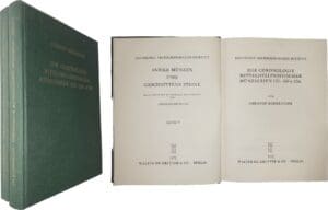 Deutsches Archäologisches Institut - Antike münzen und geschnittene steine - Herausgegeben im auftrage des instituts von Erich Boehringer - Band V ; Deutsches Archäologisches Institut - Zur chronologie mittelhellenistischer münzserien 200-160 v. Chr. Von Christof Boehringer - Berlin 1972