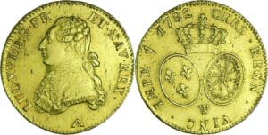 France - Louis XVI (1774-1792) - Double louis d’or au buste habillé, au petit buste - 1782 W (Lille)