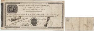 France - Assignat - BON POUR VINGT FRANCS EN MONNAIE PAYABLE A ROUEN L'AN 12 - Annulé