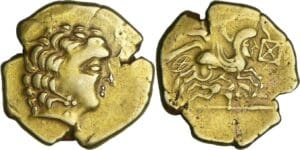 France - Aulerques Cénomans - Statère d'or (80-50 av. J.-C.)