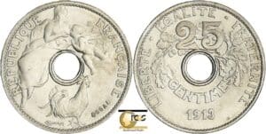 France - Troisième république (1871-1940) - Essai 5 centimes concours de Coudray petit module 1913