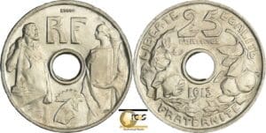 France - Troisième république (1871-1940) - Essai concours de 25 Ces Prouvé 1913