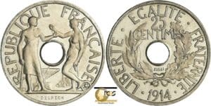 France - Troisième république (1871-1940) - Essai 25 centimes concours de Delpech 1914