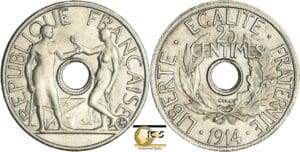 France - Troisième république (1871-1940) - Essai 25 centimes concours de Delpech petit module 1914