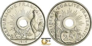 France - Troisième république (1871-1940) - Essai 25 centimes concours de Pillet 4ème type 1914