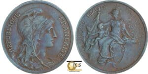 France - Troisième république (1871-1940) - Essai (5 centimes) sans valeur, tranche ESSAI 2, sans date (1897)