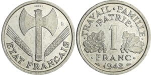 France - Etat Français (1940-1944) - Essai 1 franc Bazor 1942