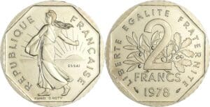 France - Cinquième république (1959- ) - Essai 2 francs Semeuse 1978