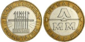 France - Cinquième république (1959- ) - Essai de frappe (10 francs Génie de la Bastille) ND (1988)