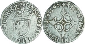 France - Charles IX (1560-1574) - Sol parisis - 1567 (Saint-Lô)