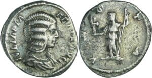 Julia Domna - Denier (195, Rome) - Vesta